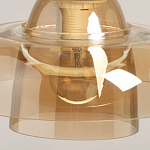 Подвесной светильник с двухъярусным плафоном цвета янтарь Honey Layer варинант исполнения - 8 | Loft Concept в Тюмени