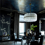 Обои ручная роспись Bamboo Special Colourway on Pitch dyed silk варинант исполнения - 2 | Loft Concept в Тюмени