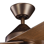 Потолочный вентилятор с тремя угловатыми лопастями Kichler варинант исполнения - 2 | Loft Concept в Тюмени