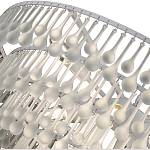 Люстра подвесная круглая с молочными стеклянными подвесками в форме капель Droplet Chandelier варинант исполнения - 3 | Loft Concept в Тюмени