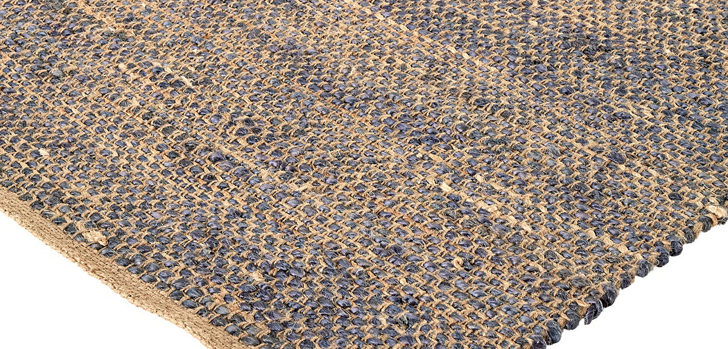 Ковер Rectangular Carpet blue 100% джут Ковер Rectangular Carpet blue 100% джут - Loft-Concept в Тюмени