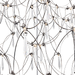 Люстра с тонким металлическим каркасом цвета хром Quasar варинант исполнения - 4 | Loft Concept в Тюмени