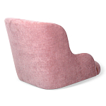 Стул с мягкой розовой обивкой из велюра и подъемно-поворотным механизмом на черных колесиках Harper Pink варинант исполнения - 3 | Loft Concept в Тюмени