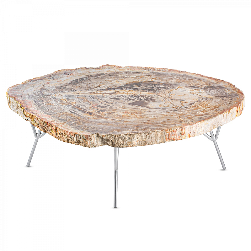 Кофейный стол COFFEE TABLE BARRYMORE Бежевый Серебряный Кофейный стол COFFEE TABLE BARRYMORE Бежевый Серебряный в Тюмени | Loft Concept