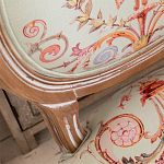 Стул из массива бука светло-зеленый с растительным орнаментом Raffael Angel Green Chair варинант исполнения - 2 | Loft Concept в Тюмени