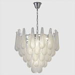 Люстра с подвесками из рифленного стекла в форме капель Textured Glass Chandelier варинант исполнения - 1 | Loft Concept в Тюмени