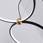 Люстра подвесная светодиодная черный металл Ring Horizontal варинант исполнения - 14 | Loft Concept в Тюмени