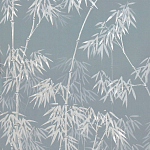 Обои ручная роспись Distant Bamboo Special Colourway on Azure Cobalt painted Xuan paper варинант исполнения - 2 | Loft Concept в Тюмени