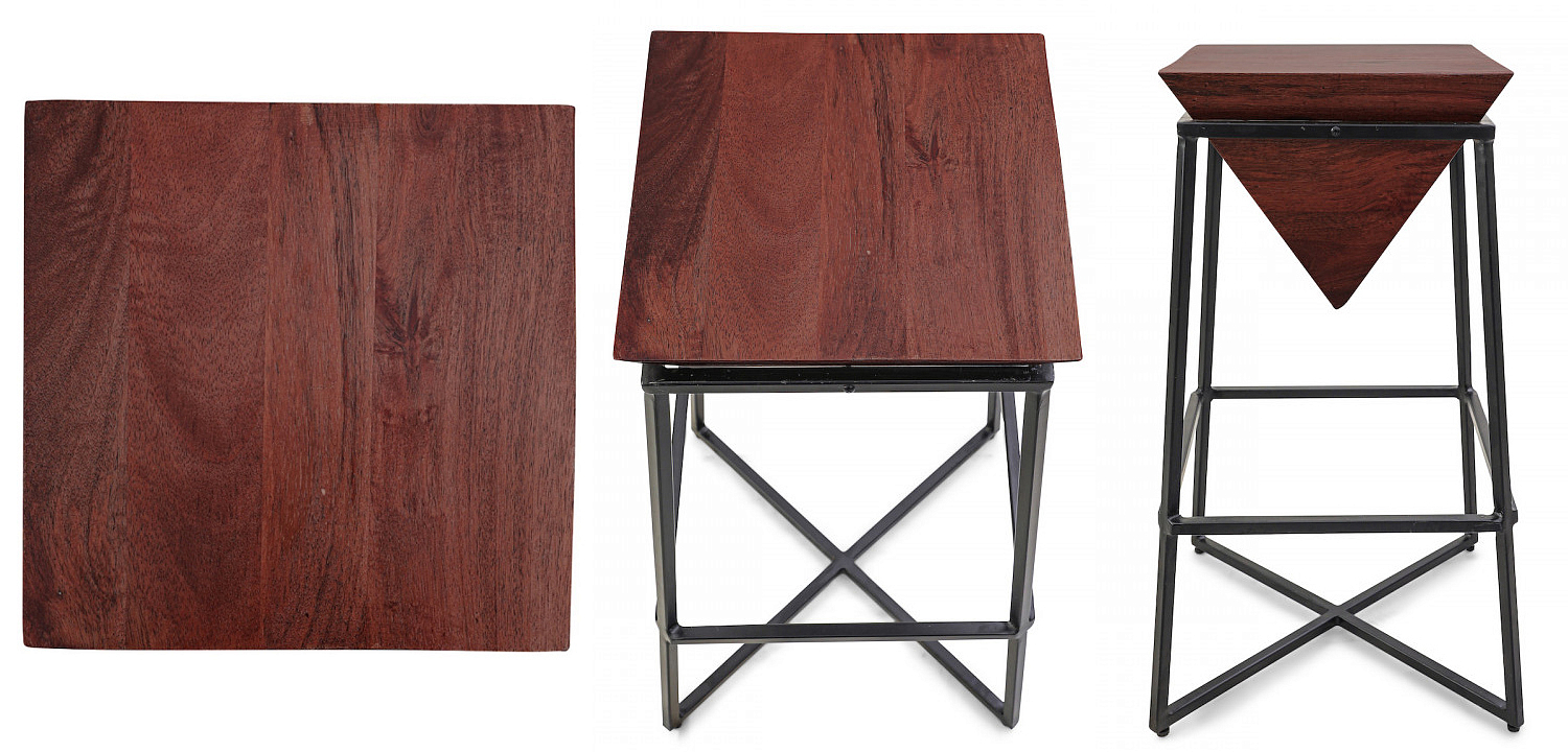 Приставной стол Inverted Pyramid Side Table dark Приставной стол Inverted Pyramid Side Table dark - Loft-Concept в Тюмени