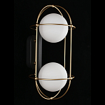 Бра настенное с 2 белыми плафонами Karina варинант исполнения - 3 | Loft Concept в Тюмени