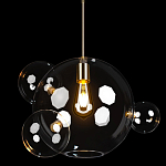 Подвесной светильник со стеклянными плафоном в виде шара и золотыми деталями & Coombes варинант исполнения - 3 | Loft Concept в Тюмени