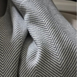 Плед из шерсти мериноса серого цвета 130×180 см Gray Waves варинант исполнения - 6 | Loft Concept в Тюмени