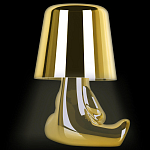 Настольная лампа фигурная золотого цвета с гладким абажуром Высота 16 см Sophia варинант исполнения - 5 | Loft Concept в Тюмени