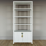 Стеллаж со стеклянными полками Elsa Dreams White варинант исполнения - 6 | Loft Concept в Тюмени