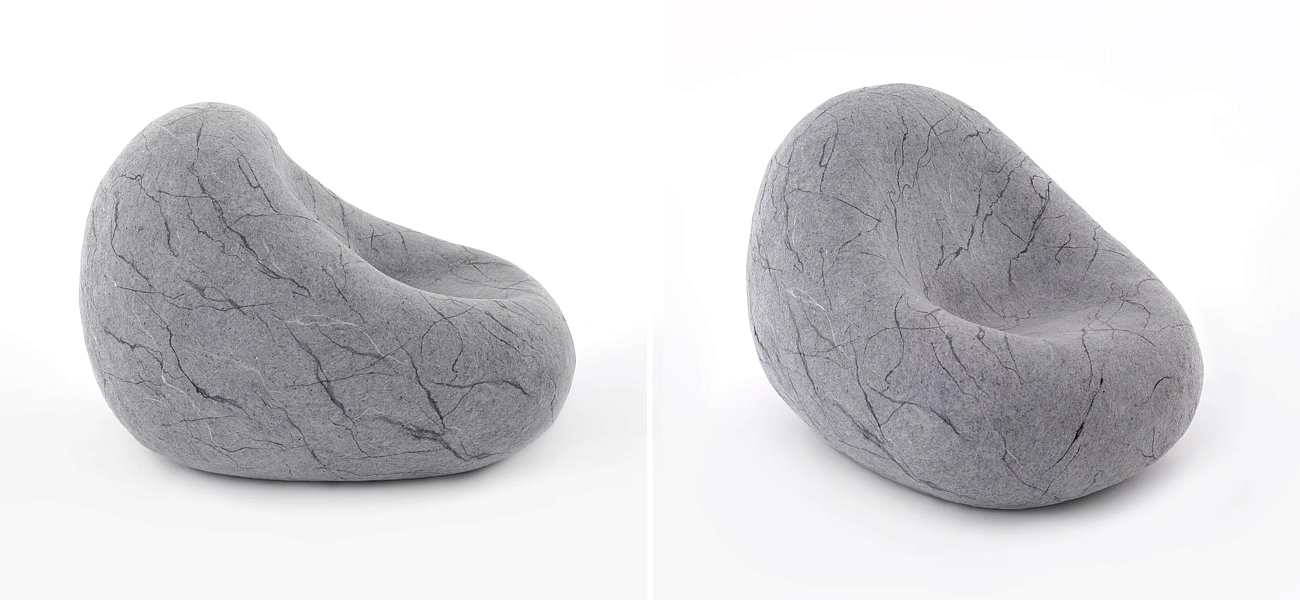 Кресло - Камень из Валяной шерсти KATSU STONE CAPSULE Кресло - Камень из Валяной шерсти KATSU STONE CAPSULE - Loft-Concept в Тюмени