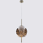 Подвесной светильник с гирляндой внутри круглого стеклянного плафона Garland Glass Hanging Lamp варинант исполнения - 2 | Loft Concept в Тюмени