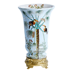 Ваза из фарфора с бронзовыми элементами Tropical Garden варинант исполнения - 1 | Loft Concept в Тюмени