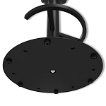 Барный стул вращающийся со спинкой и подлокотниками Douglas Rhombus Черный Велюр варинант исполнения - 8 | Loft Concept в Тюмени