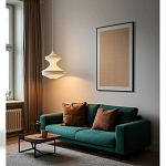 Подвесной вязаный белый светильник «Моника» варинант исполнения - 2 | Loft Concept в Тюмени