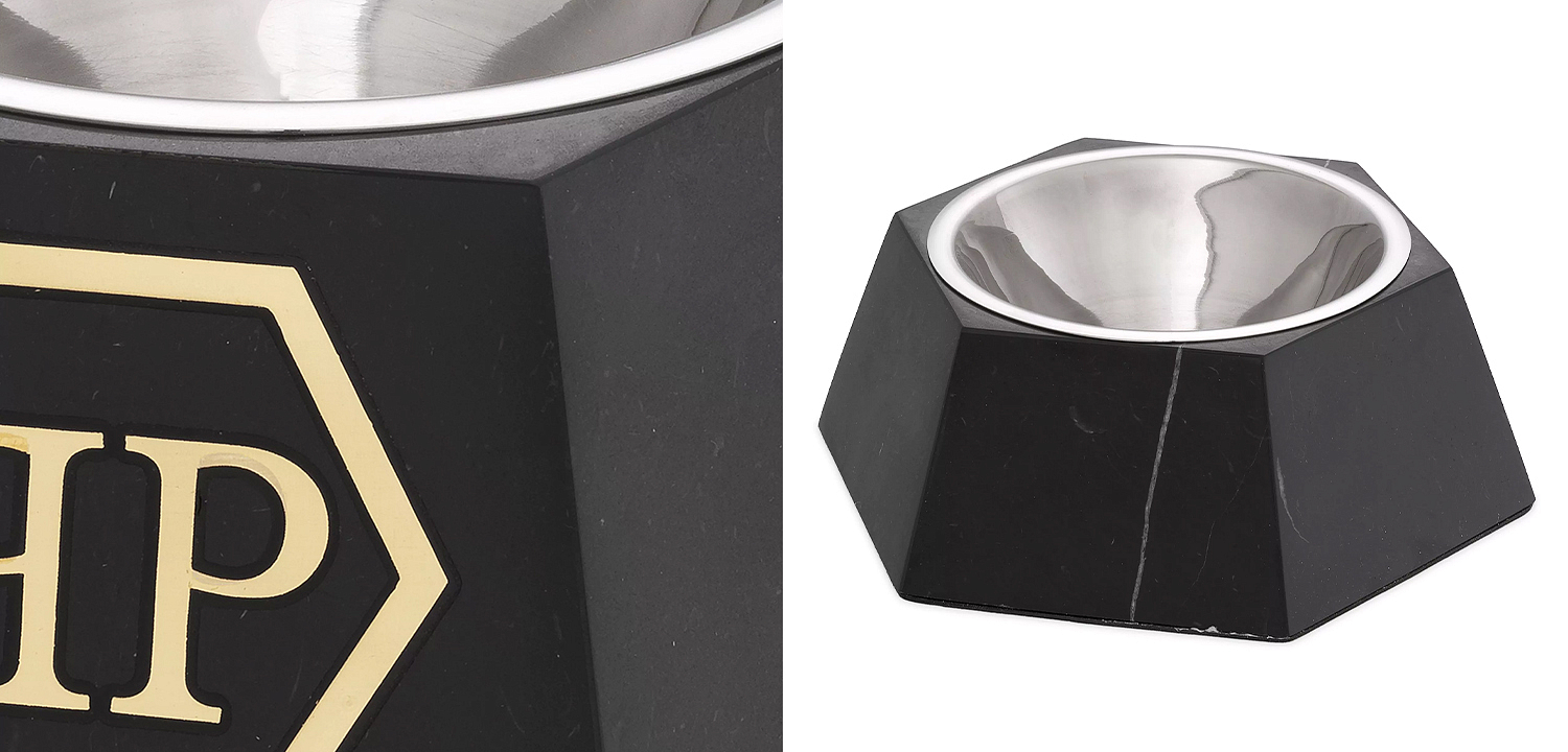 Миска для корма Philipp Plein Dog Food bowl Nice L Black Миска для корма Philipp Plein Dog Food bowl Nice L Black - Loft-Concept в Тюмени