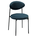 Стул металлический с мягкой спинкой и сиденьем из велюра Alfie Chair варинант исполнения - 3 | Loft Concept в Тюмени