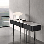 Консоль чёрная с позолоченной центральной частью Beyond Console варинант исполнения - 2 | Loft Concept в Тюмени