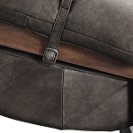 Кресло Duncan винтажная черная кожа варинант исполнения - 5 | Loft Concept в Тюмени