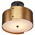 Потолочный светильник круглый светодиодный Semicircular Gold Panels старинная латунь варинант исполнения - 2 | Loft Concept в Тюмени