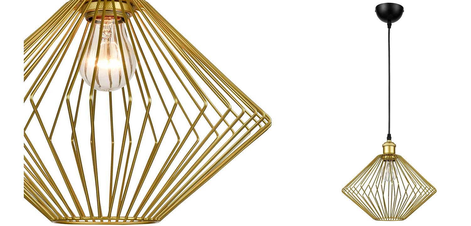 Подвесной светильник Loft Wire Cage gold Подвесной светильник Loft Wire Cage gold - Loft-Concept в Тюмени