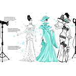 Megan Hess. Audrey Hepburn варинант исполнения - 2 | Loft Concept в Тюмени