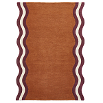 Ковер с оригинальной волнистой отделкой Woven from Wool варинант исполнения - 1 | Loft Concept в Тюмени