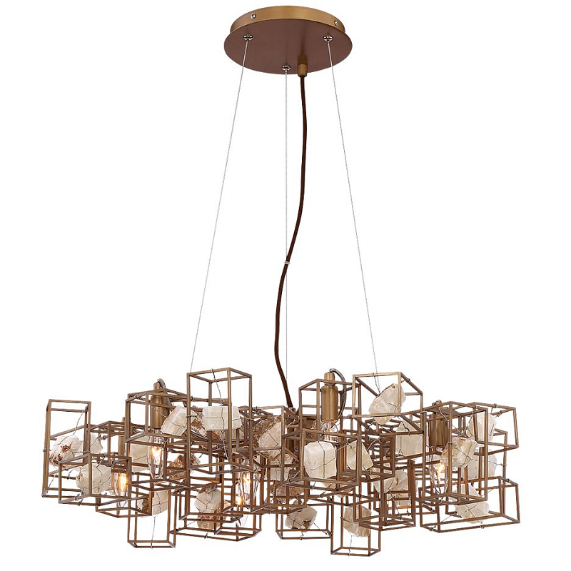 Люстра PATTON SHARE ROUND CHANDELIER Коричневый Люстра PATTON SHARE ROUND CHANDELIER Коричневый в Тюмени | Loft Concept