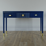 Дизайнерский Письменный стол Elsa Dreams Blue с тремя ящиками варинант исполнения - 1 | Loft Concept в Тюмени