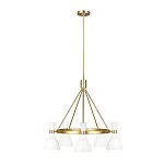 Люстра с 5-ю плафонами в форме песочных часов с узкими перфорированными отверстиями Feiss варинант исполнения - 8 | Loft Concept в Тюмени