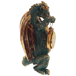 Часы в виде дракона Green Dragon with Clock варинант исполнения - 3 | Loft Concept в Тюмени