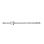 Подвесной светильник линейный с шарообразным рифленым плафоном Crystal Globule варинант исполнения - 1 | Loft Concept в Тюмени