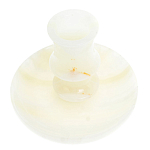 Подсвечник в виде чаши из натурального камня оникс Stone Candlestick варинант исполнения - 2 | Loft Concept в Тюмени