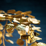 Люстра золотая с декором в виде веток эвкалипта Eucalyptus Branches варинант исполнения - 6 | Loft Concept в Тюмени