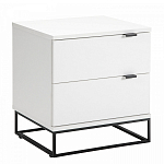 Тумба прикроватная белая с ящиками Strict Lines варинант исполнения - 1 | Loft Concept в Тюмени