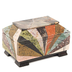 Шкатулка из натурального камня змеевик Stone Casket варинант исполнения - 1 | Loft Concept в Тюмени