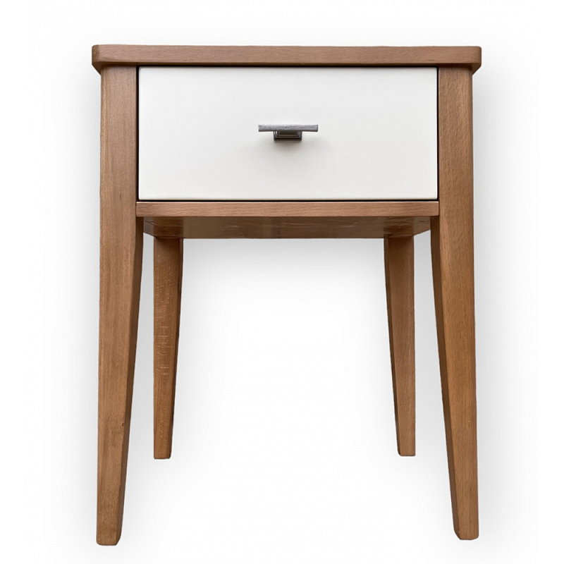 Тумба прикроватная с ящиком Tasteful Furniture Коричневый Серый Слоновая кость Тумба прикроватная с ящиком Tasteful Furniture Коричневый Серый Слоновая кость в Тюмени | Loft Concept