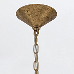 Люстра подвесная с круглыми дисками из серого фактурного стекла с белым матовым шаром внутри Quintiesse варинант исполнения - 4 | Loft Concept в Тюмени