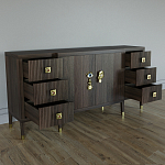 Большой Комод-буфет Elsa Dreams Walnut с ящиками варинант исполнения - 6 | Loft Concept в Тюмени