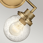 Бра для ванных комнат с прозрачным шарообразным плафоном из стекла с пузырьками на круглом основании Hinkley варинант исполнения - 15 | Loft Concept в Тюмени