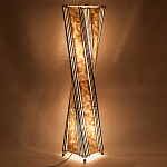 Торшер из перламутра на металлическом каркасе Indonesian Wave варинант исполнения - 4 | Loft Concept в Тюмени