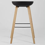 Барный стул на ножках из натурального дерева Boras Black варинант исполнения - 4 | Loft Concept в Тюмени