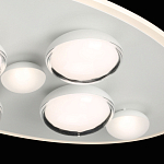 Потолочный светильник овальной формы белого цвета с 7-ю лампами Lunar Pebbles варинант исполнения - 6 | Loft Concept в Тюмени