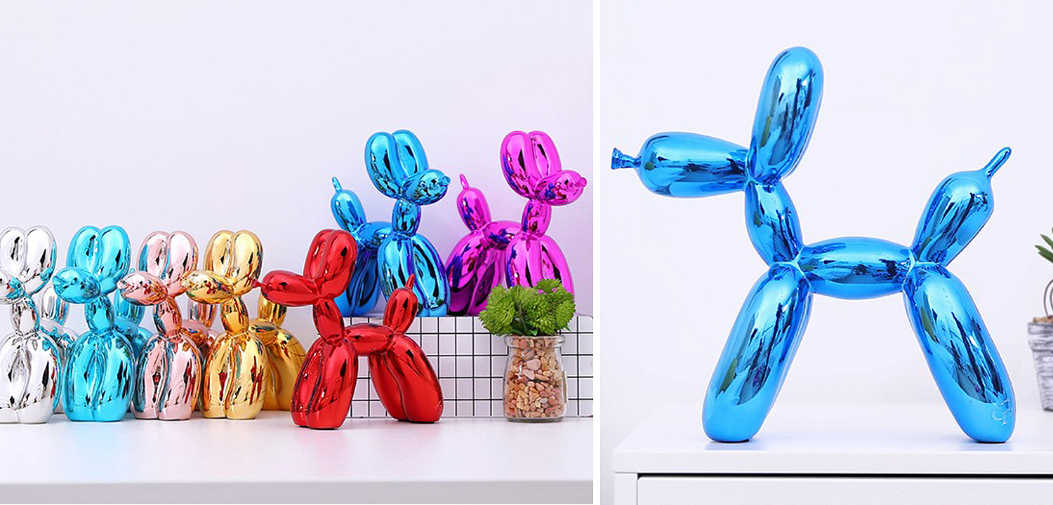 Статуэтка Jeff Koons Balloon Dog medium Blue Статуэтка Jeff Koons Balloon Dog medium Blue - Loft-Concept в Тюмени