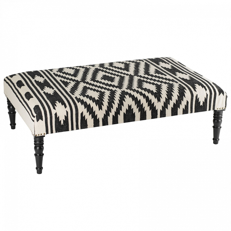 Банкетка Черно-Белый Келим Black and White Kelim BENCH Черно-белый Банкетка Черно-Белый Келим Black and White Kelim BENCH Черно-белый в Тюмени | Loft Concept
