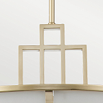 Подвесной светильник цвета латунь с белым матовым плафоном с геометрическим рисунком Feiss варинант исполнения - 4 | Loft Concept в Тюмени